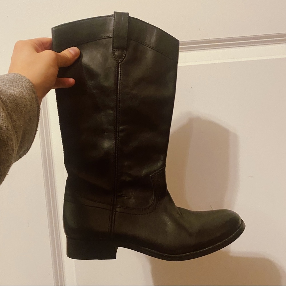 Frye classic black leather boot